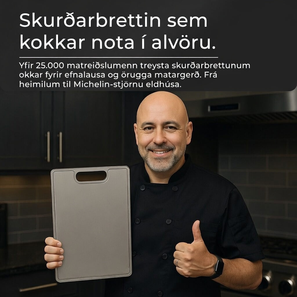 100% hreinn títan skurðbrett