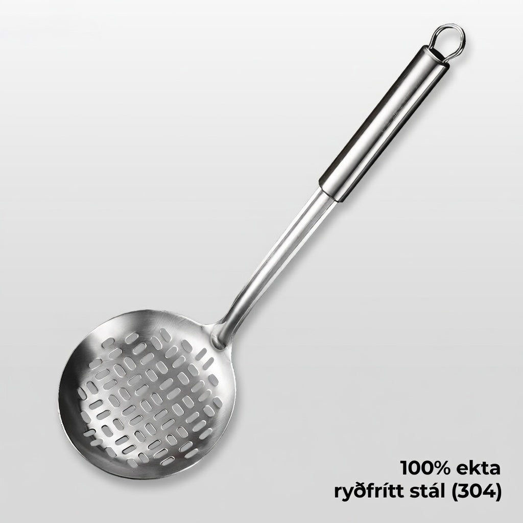 Nauðsynlegt eldhústólasett úr ryðfríu stáli