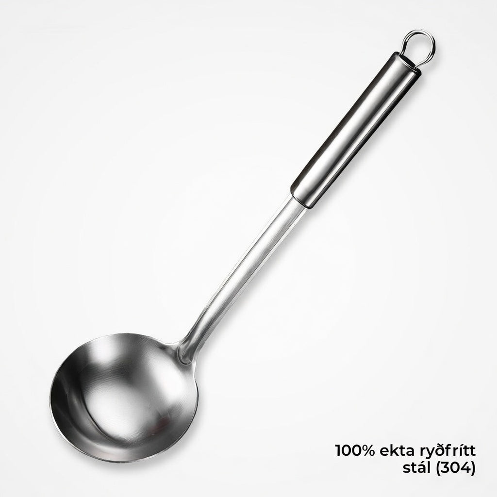 Nauðsynlegt eldhústólasett úr ryðfríu stáli