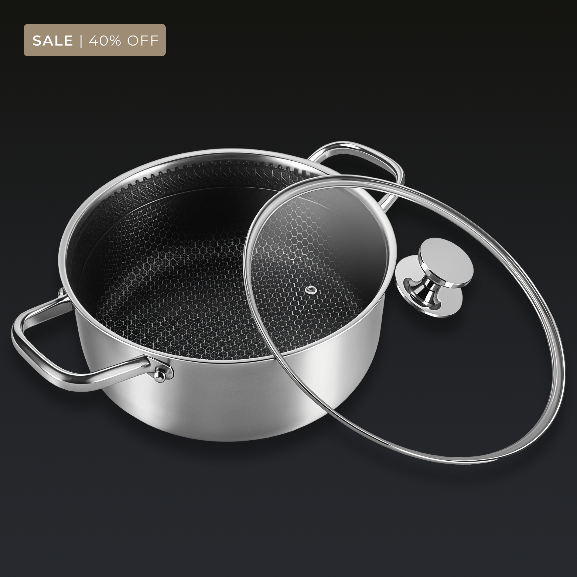 PureClad™ - Fjölskylduhíbríð pottur | Með loki