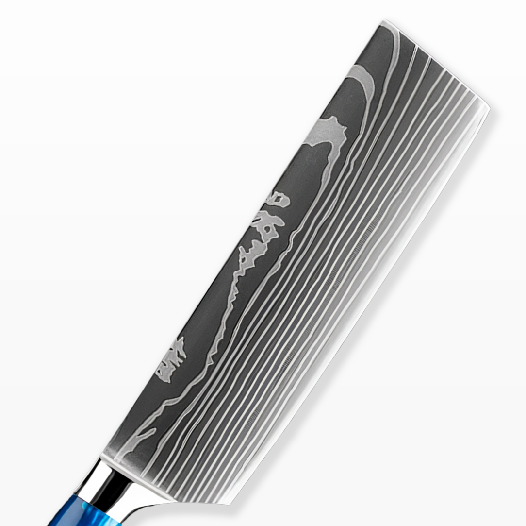 Kurogane Mottomo (mest bláir) - Damascus-stál hnífar