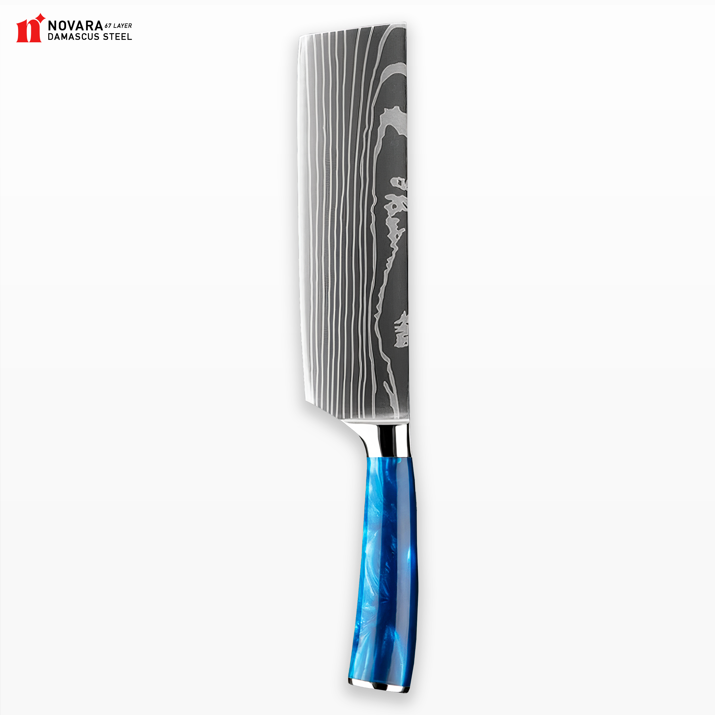Kurogane Mottomo (mest bláir) - Damascus-stál hnífar