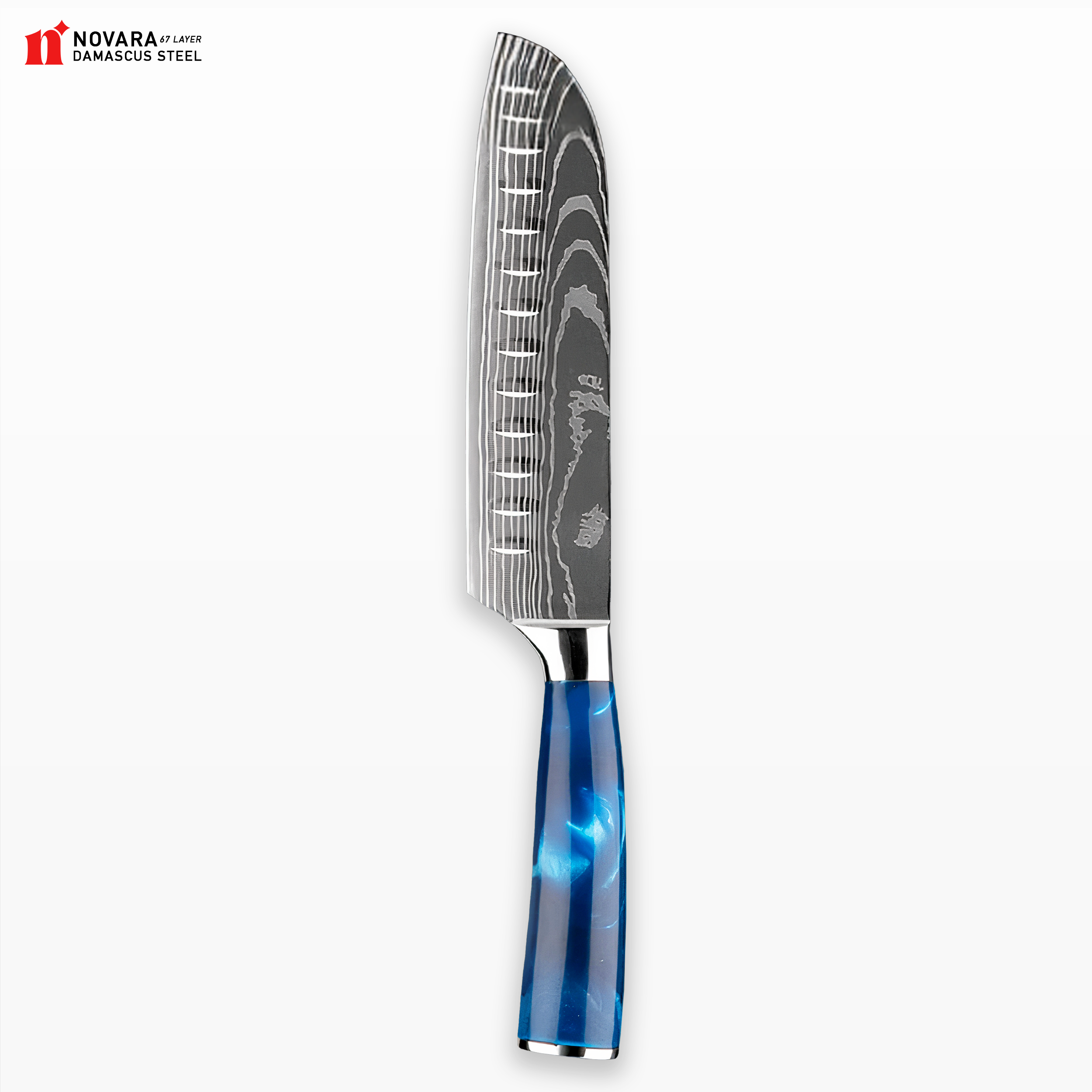 Kurogane Mottomo (mest bláir) - Damascus-stál hnífar